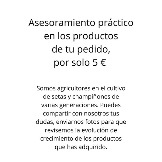 Asesoramiento en los productos de tu pedido.